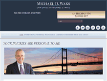 Tablet Screenshot of michaelwaks.com